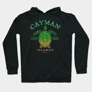 Cayman Islands Live Free Sea Turtle Hoodie